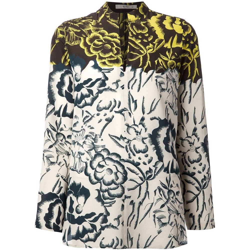 ETRO Silk Floral Print Blouse Size 10 - Picture 3 of 5